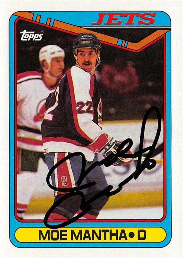 Moe Mantha autographed Hockey Card (Winnipeg Jets, 67) 1990 Topps #354 - Image 1 of 1