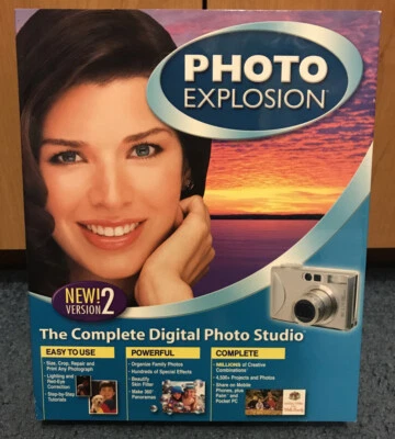 Photo Explosion Version 2 Digital Photo Studio Editing Software Nova Windows XP  - Image 1 of 4