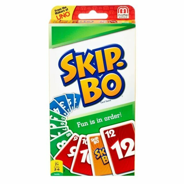 Mattel 42050 Skip-Bo Card Game - 2 to 6 Players