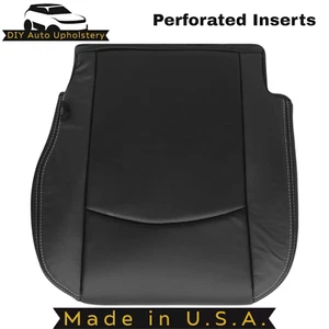 2013-2018 For Dodge Ram 2500 Leatherette Driver Bottom Cover Black-White Stch - Picture 1 of 4