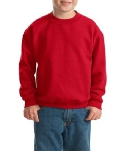 Gildan Youth Sweatshirt, Heavy Blend 18000B, Kids Blank Crewneck Sweatshirt - Picture 1 of 29