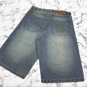 Pantalones Cortos de Denim Para Hombre Miskeen Vintage Azul Informal Nuevos con Etiquetas - Imagen 1 de 5
