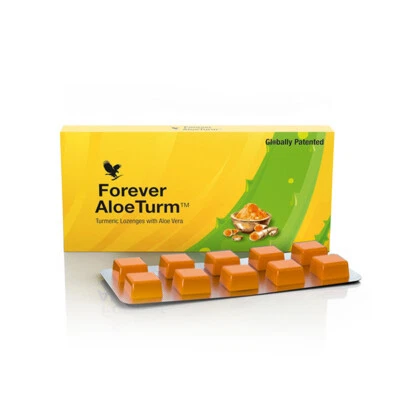 FOREVER ALOE TURM 10 Tabs Pastillas de Cúrcuma con Aloe Vera + Envío Gratis Foto 1 de 4