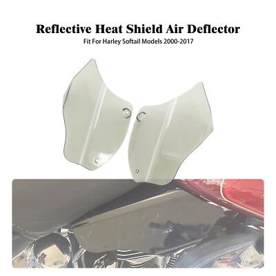 Deflectores de aire con protección térmica para silla de montar Smoke aptos para Harley Softail Fat Boy 2000-2017 Foto 1 de 4