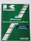 NOS Kawasaki Motorcycle Owner's & Service Repair Manual KDX 250 KDX250-B4 1984