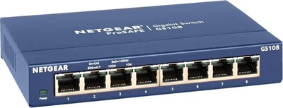 8-Port Gigabit Ethernet Switch GS108 Unmanaged Desktop - Image 1 of 4