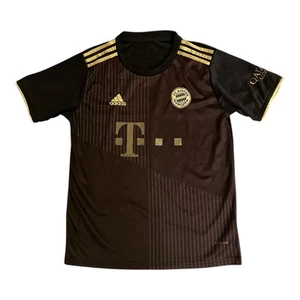 FC Bayern München Trikot Fußball Herren Schwarz Gold Adidas - Picture 1 of 6