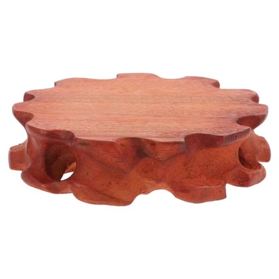  Wooden Pedestal Stand Mini Display Base Plant Stand Plant Pot Riser Display - Image 1 of 4