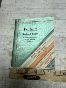Menú de cóctel vintage Hattem’s Restaurant Grand Rapids T Michigan - Imagen 1 de 12