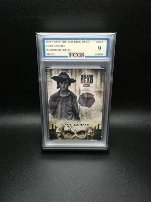 Carl Grimes R-CG (2018) Topps Walking Dead Relic - Graded 9 [FCGS] MINT - Image 1 of 2
