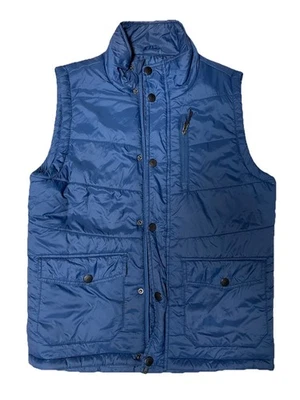 Chaleco acolchado para exteriores Kyodan azul para hombre mediano poliéster nailon estilo UKMV044 Foto 1 de 4