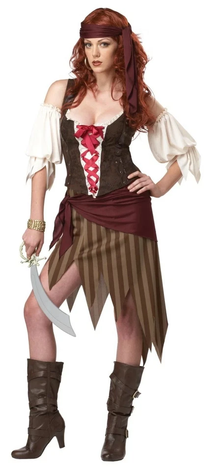 California Costume Sexy Pirate Buccaneer Beauty Woman's Costume Sz L Halloween - Image 1 of 1