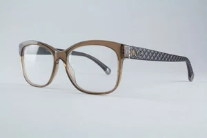 Very Rare Authentic Chanel 3324 c. 1529 52mm Crystal Brown Glasses Frames Italy - Picture 1 of 6