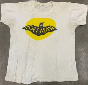 Vintage 1960s BATMAN T-Shirt Russell Hollywood California Size Large 42-44 RARE! - Picture 1 of 11
