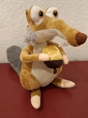 Scrat mit goldener Eichel, Ice Age, Plüsch Figur Kuscheltier - Bild 1 von 3