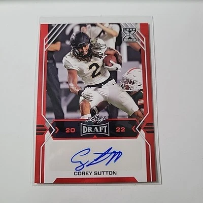 2022 Leaf Draft Corey Sutton Auto Red #BA-CS1 - Image 1 of 2