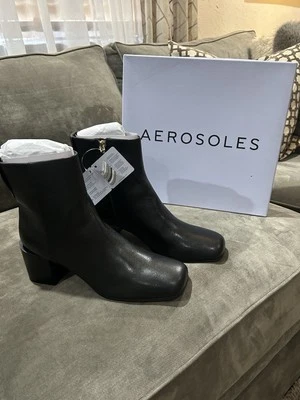 Aerosoles Ortona Black Ankle Boots  Women’s Size 10.5 NIB - Image 1 of 4