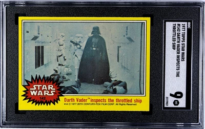 1977 Topps Star Wars #142 Darth Vader Inspects SGC 9 Low Pop only 2 higher - Image 1 of 2