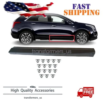 Moldura de puerta negra para Cadillac XT5 2017-2025 lado inferior del pasajero delantero Foto 1 de 4