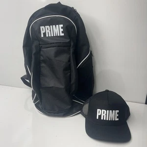 Neu Prime schwarzer Rucksack 18,5" Sport sportlich mit passender Mütze - Bild 1 von 9