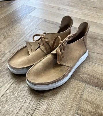 Womens CLARKS ORIGINALS Wallabees ‘Seven’ UK5.5 EU39 Shoes Tan Suede Moccasin* - Image 1 of 4