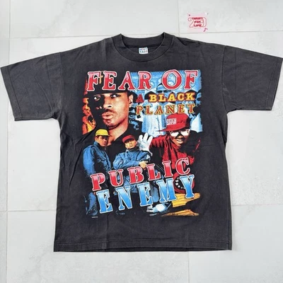 Public Enemy Rap Tee T-Shirt Vintage Y2K, Black, Unisex, Size XL - image 1 of 4