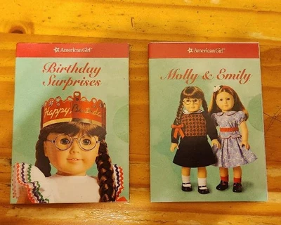 2 American Girl Doll pamplets cards - Molly & Emily and Birthday Surprise - seal - Image 1 of 2