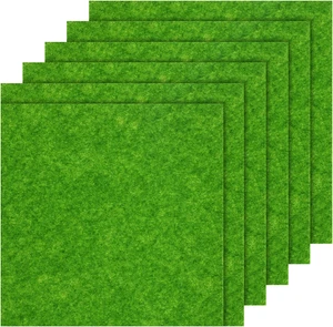 Kunstrasen Miniaturgarten Künstliche Rasen Matte Basteln Dekoration Ornament - Bild 1 von 7