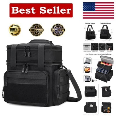 Bolsa de almuerzo táctica para hombre - a prueba de fugas, gran capacidad, diseño impermeable Foto 1 de 4