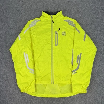 Chaqueta Altura Mujer UK 10 Verde Visión Nocturna Ciclismo Impermeable Reflectante Foto 1 de 4
