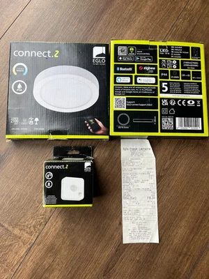 2 x EGLO Connect-Z smarte Deckenlampe  Ø38cm, incl Bewegungsmelder - Bild 1 von 4