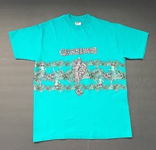 1980s Vintage Single Stitch 2-Sided Large T-Shirt Gecko Hawaii Happy Shirts