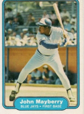 1982 Fleer John Mayberry #619 Toronto Blue Jays Baseball Card  - Image 1 of 2