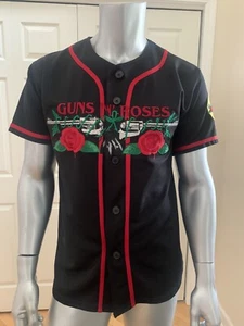 CAMISETA DE BÉISBOL GUNS N ROSES BRAVADO BORDADA NEGRA MODIFICADA PERSONALIZADA GRANDE L - Imagen 1 de 9