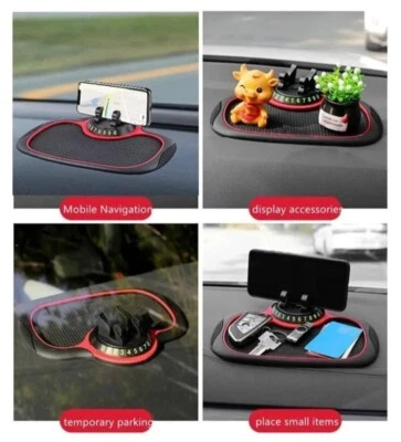 Multifunction Anti-Slip Mat Auto Phone Holder Anti Skid Car Dashboard Sticky Pad - Image 1 of 3