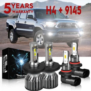 For Toyota Sequoia Sport Utility 4-Door 4.7L 2001-2007 LED Headlight + Fog Bulbs - Picture 1 of 14