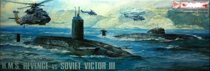 DRAGON 7007 1:700 scale H.M.S. Revenge vs Victor III  Plastic model kit - Image 1 of 1