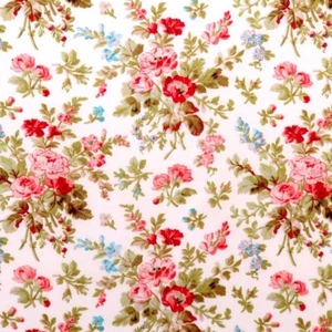 1 Yard - Aubrey Rose 42647-1 Cream Floral Flowers for Windham Fabrics - Picture 1 of 2