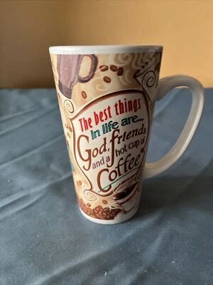 Abbey Press Best Things in Life, God Friends taza caliente taza de café cerámica Foto 1 de 4