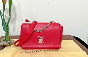 AUTHENTIC LOUIS VUITTON Lockme II BB Leather Shoulder Bag EXCELLENT - Picture 1 of 12