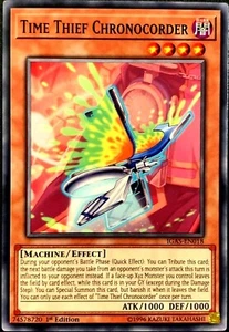 YUGIOH TIME THIEF CHRONOCORDER | COMMON 1st EDITION | IGAS-EN018 - Picture 1 of 1