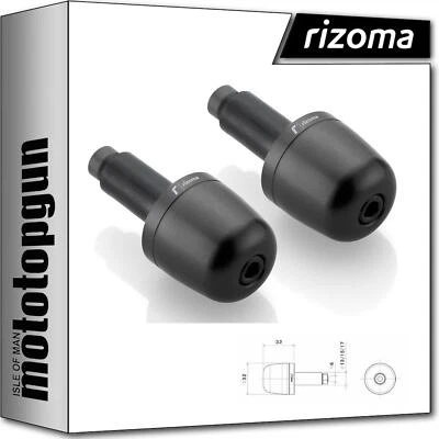 RIZOMA MA302B PAR DE TAPONES DE BARRA KAWASAKI Z 1000 2010 10 2011 11 2012 12 Foto 1 de 3