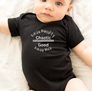 Chaotic Good Bodysuit DND Baby alignment Dungeons And Dragons Gift D&D Infant - Picture 1 of 14