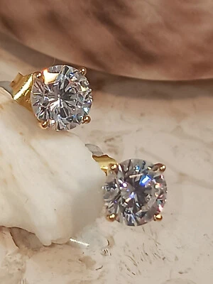 PIERRE LORREN Christmas Eve Diamond Earrings gift for wife HANDMADE Jewelry SOLID 18K GOLD