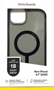 BodyGuardz Ace Pro with MagSafe Case - iPhone 15 Plus Smoke Black - Picture 1 of 3