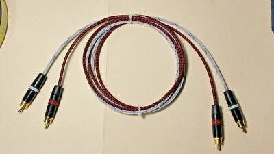 5 ft, Mil-Spec, RCA Audio/ Interconnect Cable, Silver Plated and Shielded - Image 1 of 2