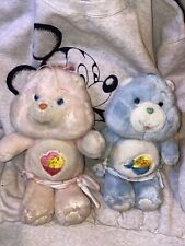 Baby Hugs Tugs Care Bears Plush Lot Stuffed Animal Doll Kenner Diapers Vtg 1983