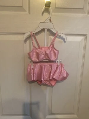 H&M Baby Girl Two Piece Bikini Swimsuit Sparkling Pink Size 1.5-2 Years US - Image 1 of 4