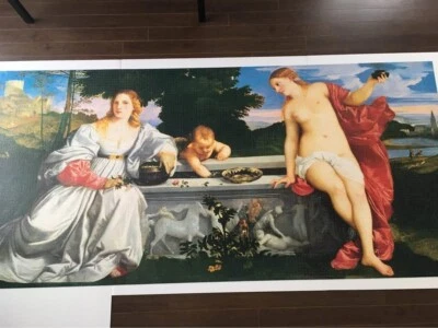 RARE 13200 CLEMENTONI SACRED AND PROFANE LOVE Masterpiece Jigsaw Puzzle  - Image 1 of 4