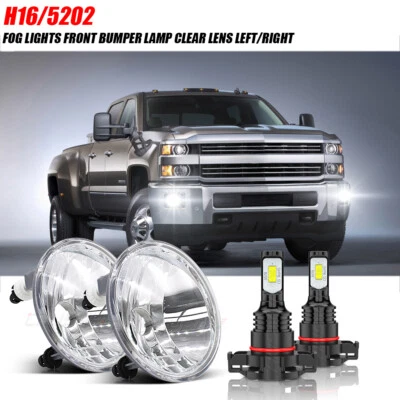 Luces antiniebla parachoques delantero lente transparente para Chevrolet Silverado 2500 HD 2015-19 Foto 1 de 4